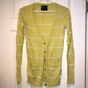 American eagle yellow cardigan